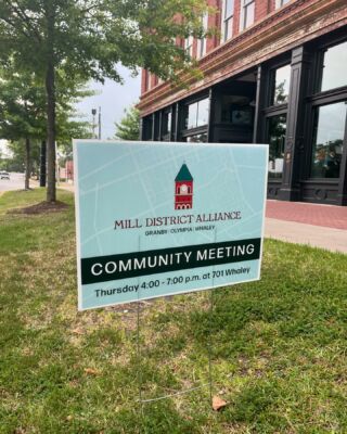 Great graphic design work by @iamyvonnetan for the Community Meeting for the @milldistrictalliance 🎉🎉